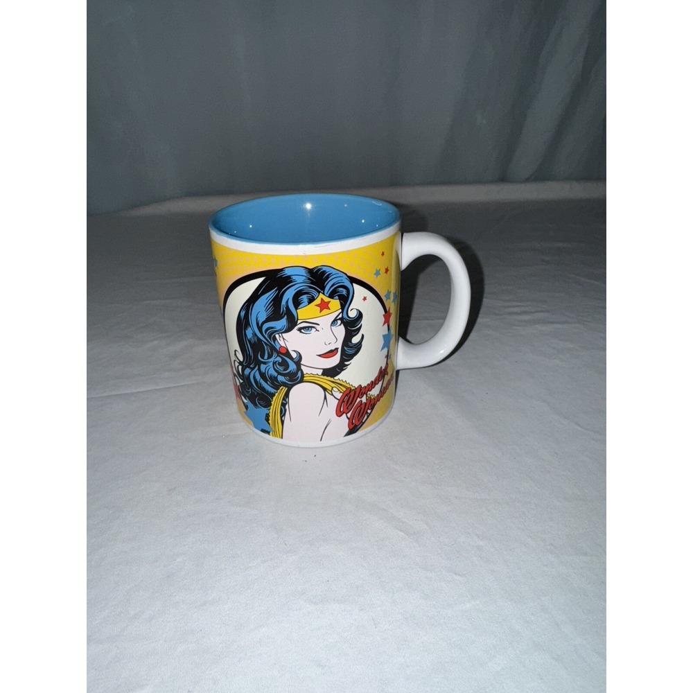 Wonder Woman Aphrodite Athena Yellow Coffee Cup Mug 12oz DC Comics Vandor